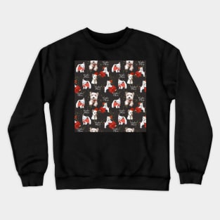 Copy of Christmas Westies black pattern Crewneck Sweatshirt